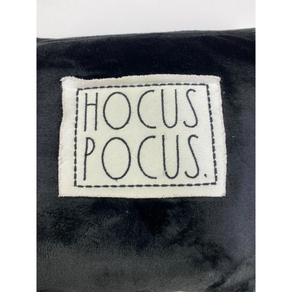 2x Rae Dunn Hocus Pocus Black Feather Filled Throw Pillow Bundle Lot of 2 - Picture 1 of 9